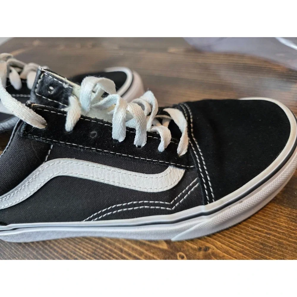 Vans Old Skool Men's Sneakers Size 5 Women's 6.5 Black Suede Canvas Casual Shoes